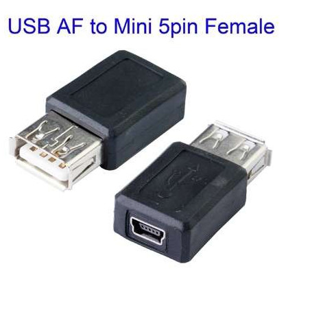 Adaptateur USB Femelle vers mini USB Femelle