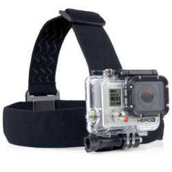 Bandeau de fixation   frontale avec pivot orientable pour camera GoPro