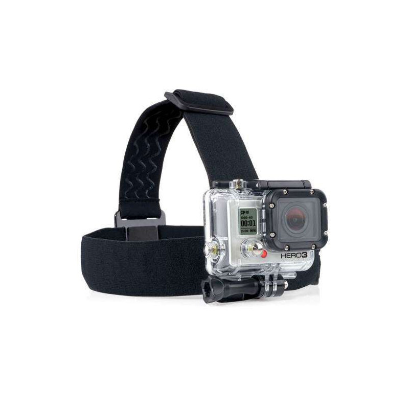 Bandeau de fixation   frontale avec pivot orientable pour camera GoPro