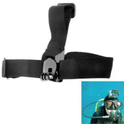 Bandeau de fixation   frontale - elastique - avec pivot orientable pour camera GoPro