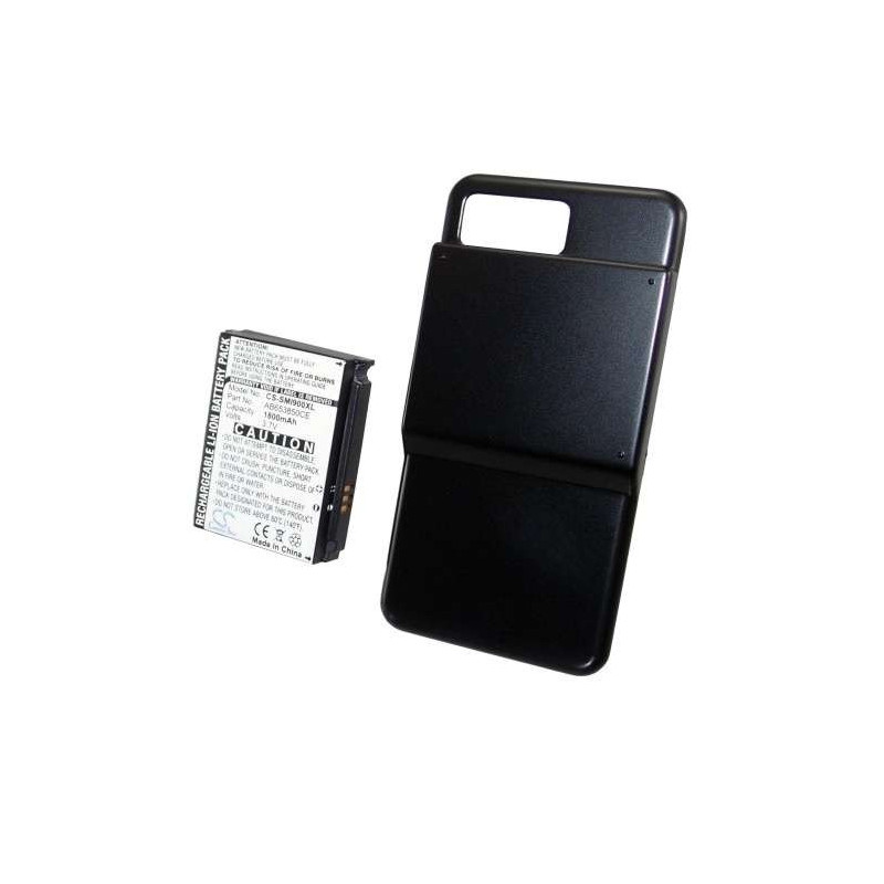 Batterie haute capacité SMI900XL - 1800 mAh - type AB653850CE pour Samsung i8000